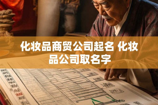化妆品商贸公司起名 化妆品公司取名字