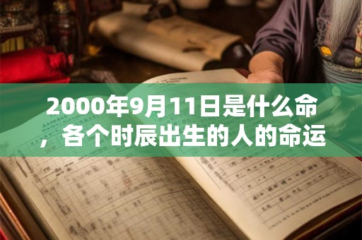 2000年9月11日是什么命,各个时辰出生的人的命运 2000年9月11日是什么命,各个时辰出生的人的命运