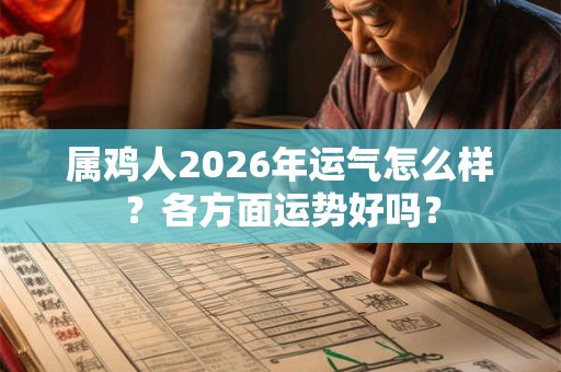 属鸡人2026年运气怎么样？各方面运势好吗？