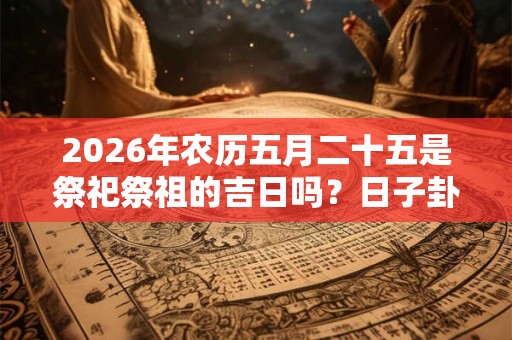 2026年农历五月二十五是祭祀祭祖的吉日吗？日子卦象好不好？