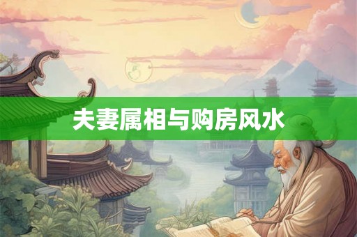 夫妻属相与购房风水