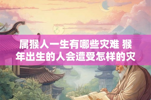 属猴人一生有哪些灾难 猴年出生的人会遭受怎样的灾难