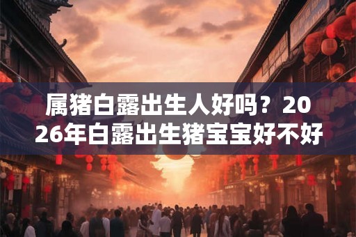 属猪白露出生人好吗?2026年白露出生猪宝宝好不好? 属猪白露出生人好吗?2026年白露出生猪宝宝好不好?