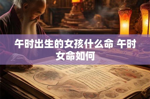 午时出生的女孩什么命 午时女命如何