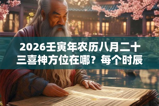 2026壬寅年农历八月二十三喜神方位在哪？每个时辰不一样吗？