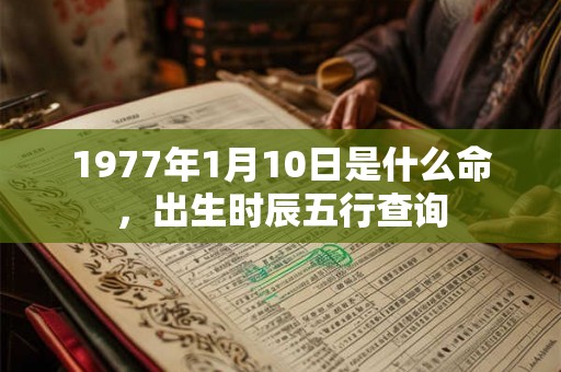 1977年1月10日是什么命，出生时辰五行查询
