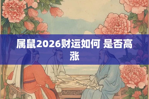 属鼠2026财运如何 是否高涨