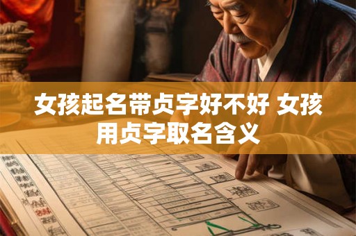 女孩起名带贞字好不好 女孩用贞字取名含义