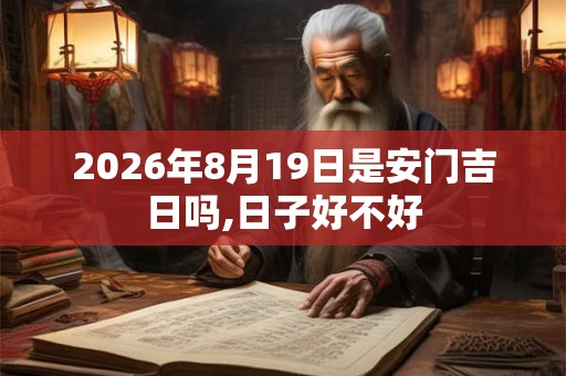 2026年8月19日是安门吉日吗,日子好不好 2026年8月19日是安门吉日吗,日子好不好