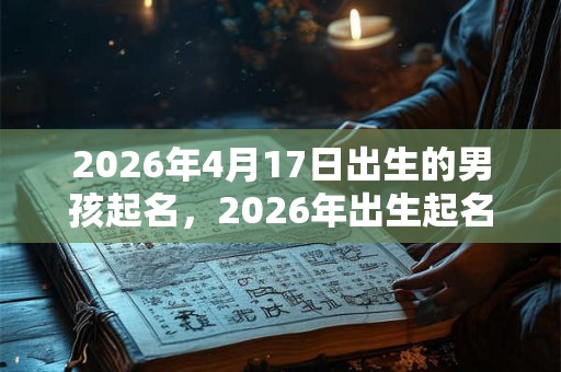 2026年4月17日出生的男孩起名，2026年出生起名不宜用哪些字？