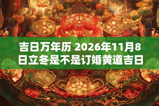 吉日万年历 2026年11月8日立冬是不是订婚黄道吉日 吉日万年历 2026年11月8日立冬是不是订婚黄道吉日