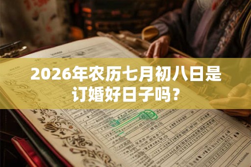 2026年农历七月初八日是订婚好日子吗？