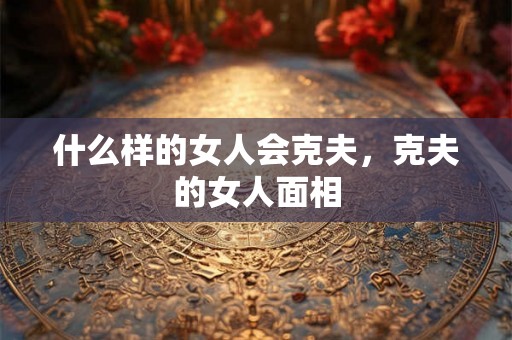 什么样的女人会克夫，克夫的女人面相