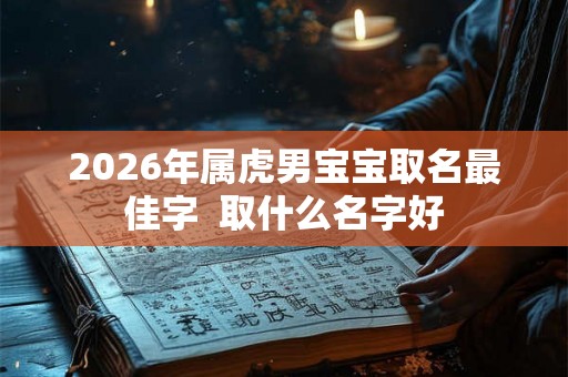 2026年属虎男宝宝取名最佳字  取什么名字好