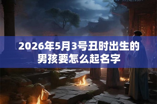 2026年5月3号丑时出生的男孩要怎么起名字