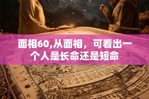 面相60,从面相,可看出一个人是长命还是短命 面相60,从面相,可看出一个人是长命还是短命