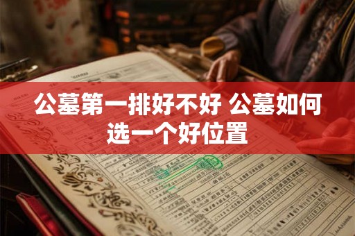 公墓第一排好不好 公墓如何选一个好位置