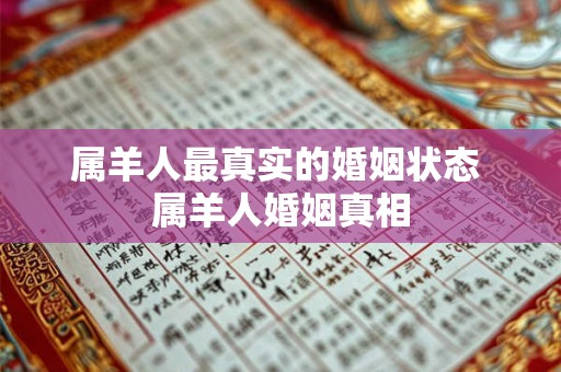 属羊人最真实的婚姻状态 属羊人婚姻真相