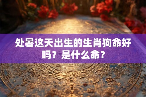 处暑这天出生的生肖狗命好吗？是什么命？