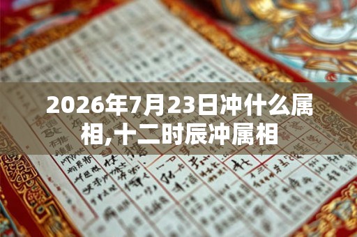 2026年7月23日冲什么属相,十二时辰冲属相 2026年7月23日冲什么属相,十二时辰冲属相