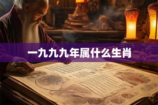 一九九九年属什么生肖