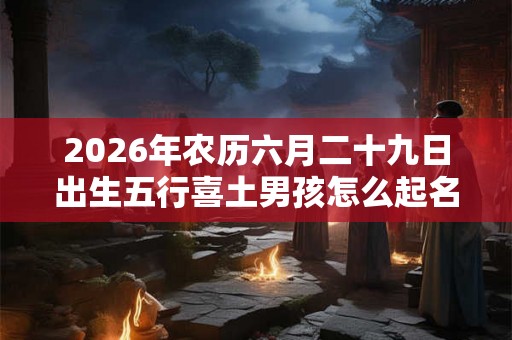 2026年农历六月二十九日出生五行喜土男孩怎么起名? 2026年农历六月二十九日出生五行喜土男孩怎么起名?