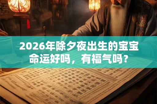 2026年除夕夜出生的宝宝命运好吗,有福气吗? 2026年除夕夜出生的宝宝命运好吗,有福气吗?