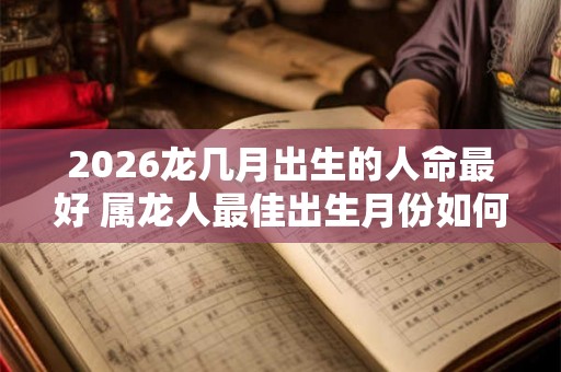 2026龙几月出生的人命最好 属龙人最佳出生月份如何选择 2026龙几月出生的人命最好 属龙人最佳出生月份如何选择