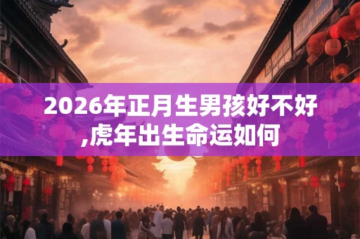 2026年正月生男孩好不好,虎年出生命运如何