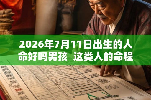 2026年7月11日出生的人命好吗男孩  这类人的命程详解
