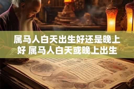 属马人白天出生好还是晚上好 属马人白天或晚上出生更好