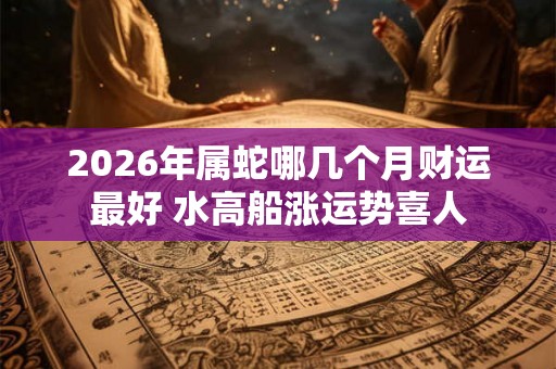 2026年属蛇哪几个月财运最好 水高船涨运势喜人 2026年属蛇哪几个月财运最好 水高船涨运势喜人