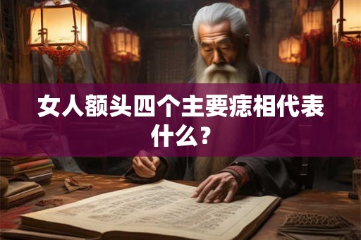 女人额头四个主要痣相代表什么？