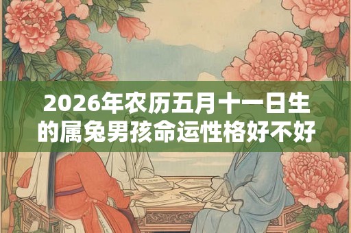 2026年农历五月十一日生的属兔男孩命运性格好不好