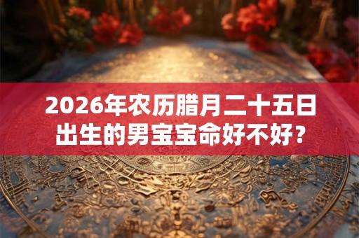 2026年农历腊月二十五日出生的男宝宝命好不好？