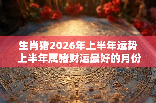 生肖猪2026年上半年运势 上半年属猪财运最好的月份