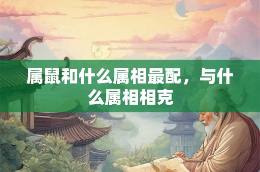 属鼠和什么属相最配，与什么属相相克