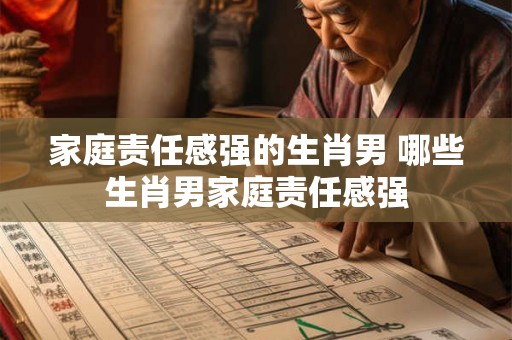家庭责任感强的生肖男 哪些生肖男家庭责任感强