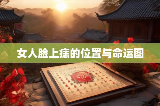 女人脸上痣的位置与命运图