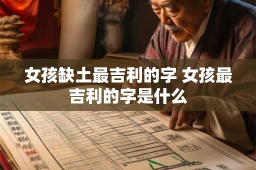 女孩缺土最吉利的字 女孩最吉利的字是什么