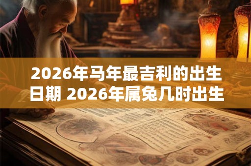 2026年马年最吉利的出生日期 2026年属兔几时出生好