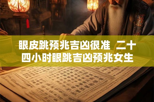 眼皮跳预兆吉凶很准  二十四小时眼跳吉凶预兆女生