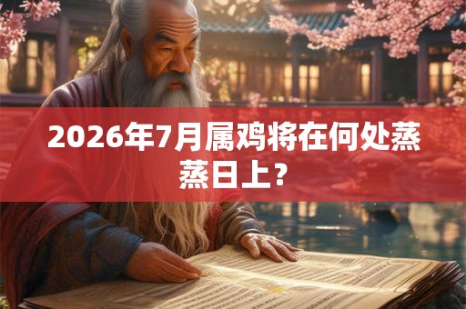 2026年7月属鸡将在何处蒸蒸日上? 2026年7月属鸡将在何处蒸蒸日上?