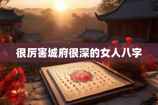 很厉害城府很深的女人八字
