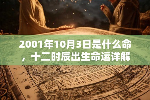 2001年10月3日是什么命,十二时辰出生命运详解 2001年10月3日是什么命,十二时辰出生命运详解