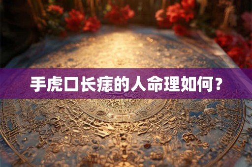 手虎口长痣的人命理如何？