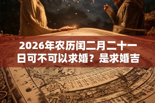 2026年农历闰二月二十一日可不可以求婚？是求婚吉日吗？