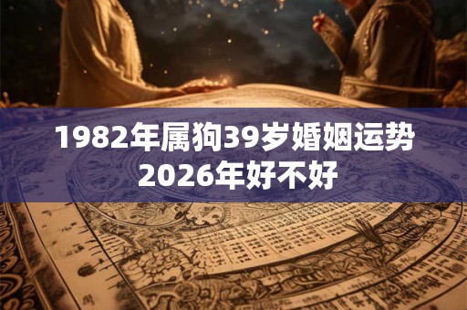 1982年属狗39岁婚姻运势 2026年好不好