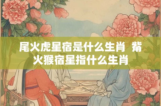 尾火虎星宿是什么生肖  觜火猴宿星指什么生肖