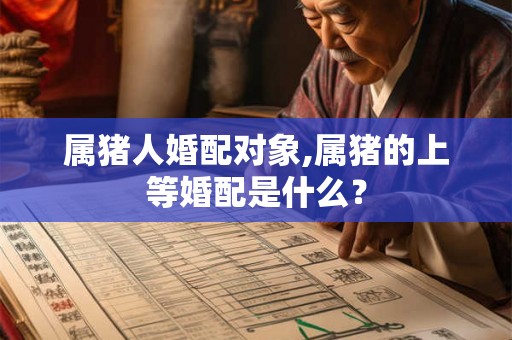 属猪人婚配对象,属猪的上等婚配是什么？